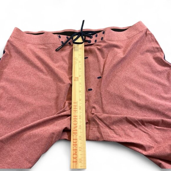 Outerknown Kelly Slater Apex Boardshorts Size 34 Surf Trunks Skin Suit Red NWT - Picture 11 of 15